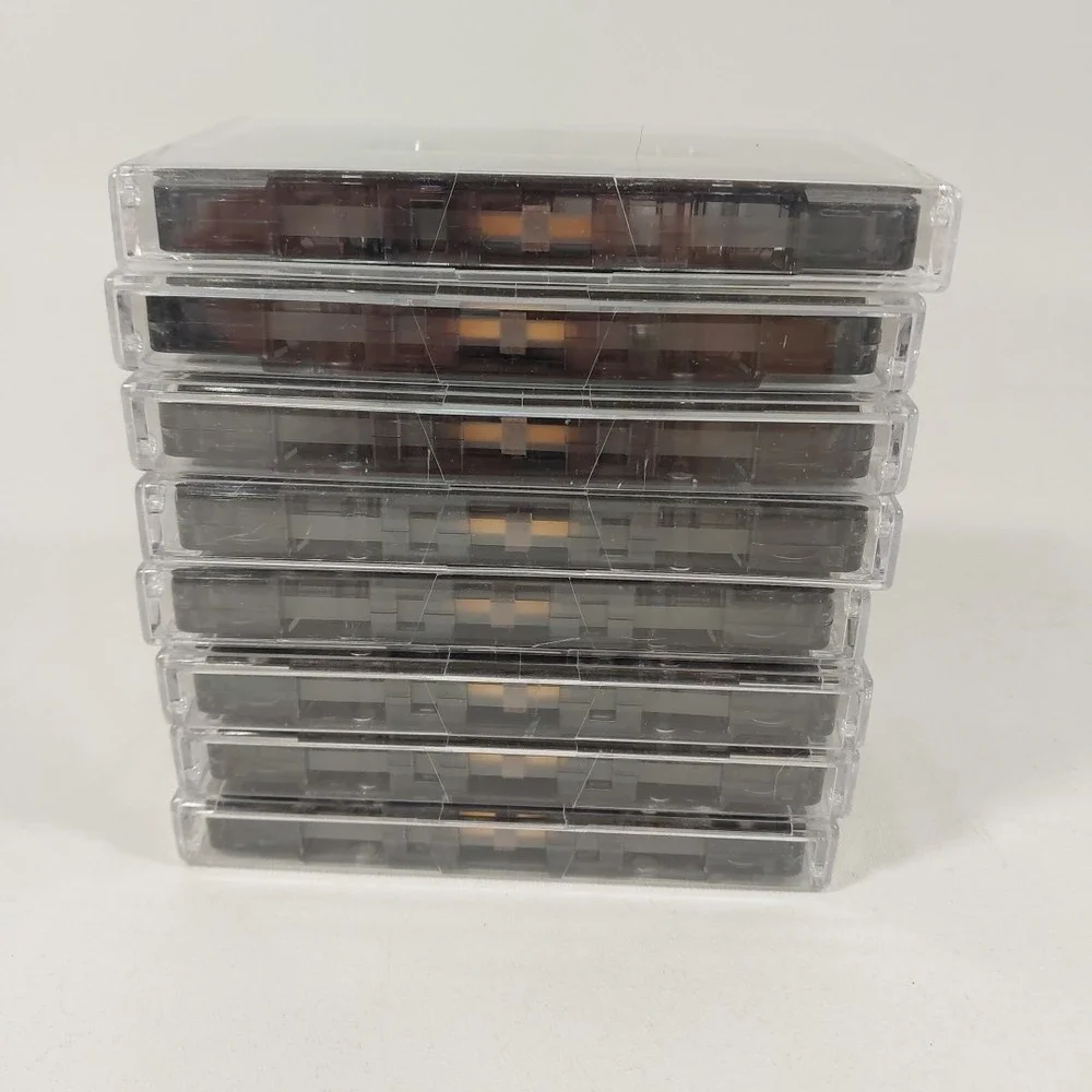 Sony Cassette Tapes Lot‎ 8 HF90 Blank Audio Cassettes Vintage